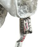 Free People  Women’s S Lele Lace Up Corset‎ Bra Crop Top White Lace Coquette New Photo 7