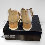 Torrid Taupe Gore Bands Sport Wedge Sandals 8.5 Wide Width Photo 3