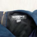 Fashion Union  navy Suede Cutout Mini Dress Photo 9