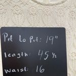 Tea N Rose  Cream Floral Lace Dress Photo 8