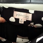 Philosophy  Women’s 14 Black White Skirt New Photo 2