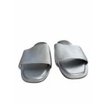 Nordstrom  Caryl Slide Sandal Silver Size 6 Leather Sandals Photo 2