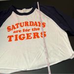 Summit Women’s Saturdays are for the Tigers Baseball Tee XS Clemson Auburn White Photo 8