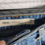 ASOS High Waisted Blue Jean Pelmet Skirt Sz 0 Photo 5