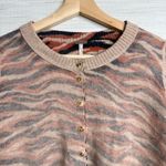 Free People  cardigan sweater wool cashmere cozy warm boho print XS Photo 2