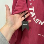 Talentless  Sweatshirt‎ XXL NWT Cotton Hood Pullover Red Spell out Street. Wear Photo 2