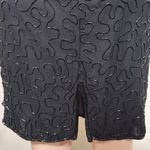 Stenay Vintage Black & Gold Beaded 100% Silk dress woman size 4 cocktail Photo 7