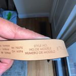 Liz Claiborne  Black‎ Leather Belt Solid Brass Buckle Womens XL Style No. BTR006 Photo 5