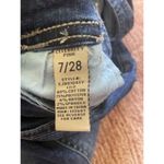 Celebrity Pink Women’s Vintage Stretch Blue Denim Overall Size 7/28 Photo 4