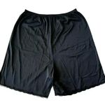 Vanity Fair Shadow Line Black Vintage Ultra Sheer Nylon Hi Waist Long Leg Tap Panties SZ M Photo 0