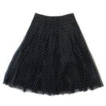 J.Crew NWT x Net-a-porter Fia in Black Ivory Polka Dot Flocked Tulle Skirt 2 Photo 2