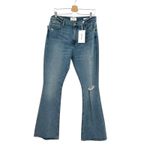 frame denim Frame Le High Flare Jeans Denim Crystal Shores Rips Blue Size 32 Photo 2