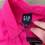Gap Pink   Linen button-up shirt NWT chest is 20, length is 26 #pinkshirt Photo 3