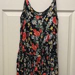 Brandy Melville  Black Floral Sleeveless Spaghetti  Dress Photo 0