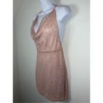 Bear Dance Women’s Sparkly Pink Fairy Bodycon Halter Mini Dress MEDIUM Photo 2