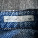 PacSun Jean Shorts SZ 26 Light Blue Flower Embroidered Denim Shorts Photo 5