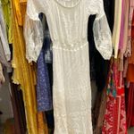 Boho white beautiful beach 🏝️ dress. Size Small. Photo 0