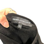 Generation Love Finley Faux Leather Sleeve Sweatshirt Black Size XS Photo 7