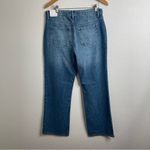 Loft  The Relaxed Straight Mid Rise Patch Pocket Jeans Size 28/6 Photo 4