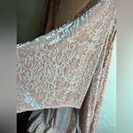 Boho Long Flowy Vest, purchased at Anthropologie, floral velvet embossed, blush Pink Size undefined Photo 8
