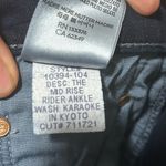 Mother The Mid Rise Rider Ankle Jeans in Karaoke in Kyoto Size 30 Dark Wash Blue Photo 7