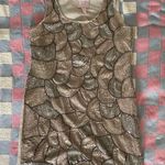 Romeo + Juliet Couture NWT  Women's Sequin Mini Dress L Gold Bronze Cocktail Glam Photo 0