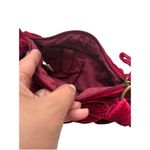 Vintage Payless Shoe‎ Source Women’s Maroon Handbag Velvet Small Y2K Boho Red Photo 11