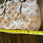 Coach Vintage Madison OP Art CC Logo Tote Shoulder Tan Signature Canvas Y2K Bag Photo 13
