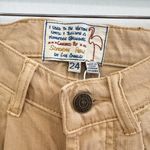 Free People NWT Sandrine Rose The Fred Pleated Baggy Jeans Tan Khaki Size 24 Photo 3
