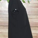 FIGS  Technical Collection Scrubs Black V Neck Top Size S Short Sleeve Side Slit Photo 3