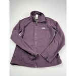 The North Face  Sweatshirt Womens Medium Hoodie Full‎ Zip Long Sleeve Purple TKA 200 Photo 4