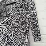 Chico's CHICO’S Womens Animal Print Open Cardigan/kimono Black white Sz XL (3) ✨ Photo 2