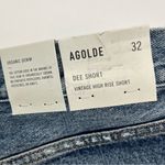 AGOLDE Dee Short Vintage High Rise Womens Size 32 Blue Denim Jean Cut-off NEW Photo 4