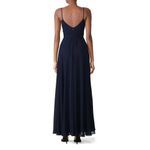 AMSALE Campbell Gown in Navy 8 Womens Long Maxi Dress Blue Photo 1