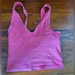 NIKIBIKI  Pink Ribbed Tank Top Photo 0