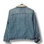Levi's  Women's Sherpa Denim‎ Jacket Size L Bomber Trucker Grunge Americana Retro Photo 1