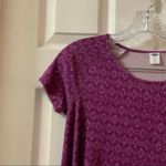Old Navy  Purple Print Short Sleeve Shift Dress XS Photo 3