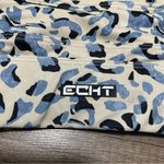 ECHT  Blue and White Cheetah Print Sports Bra Photo 4