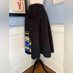Unique Vintage Retro Black Nutcracker Soda Shop Christmas Novelty Skirt Sz M 6 Photo 5