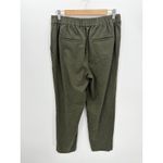 Loft Women Olive Green Flannel Pull On Tapered Pants Stretch Waist Size M Career Photo 1