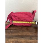 Loft Belt Bag Small Deep Pink Convertible Crossbody Strap Canvas Quilted Puff Photo 2