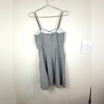 A Byer A.Byer Striped Sweetheart Sundress Size 7 Gray White Adjustable Spaghetti Straps Photo 5