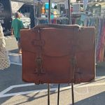 None Rustic vintage Classic Brown Leather satchel Bag Photo 4