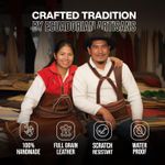 Handmade Full Grain Leather Weekender Bag Unisex, TSA Airplane Carry-On Compliant, Designer Travel Duffel Bag for Men & Women, Luxury Travel Tote Large Photo 5