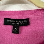Banana Republic Pink Merino Wool Crew Neck Sweater Women XL Pullover Fall Barbie Photo 1