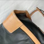 Pour La Victoire  Black Tan Leather Crossbody Bag Photo 8