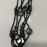 Cute Gray & Black Bead Necklace Photo 8