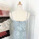 Hutch Anthropologie Kinsey Burnout Cowl Neck Midi Dress Ice Blue Sz 6 Photo 5