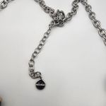 Stella & Dot  Rory Black Cabochon & Gray & Clear Rhinestone Necklace Photo 5