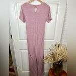 Alternative Women's Pink Tie Waist Jumpsuit Size M Casual Short Sleeve Photo 2